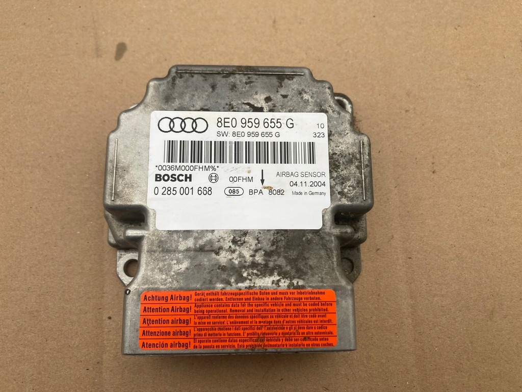 фото №1, Audi a4 b7 датчик подушки безпеки подушка безпеки 8e0959655g