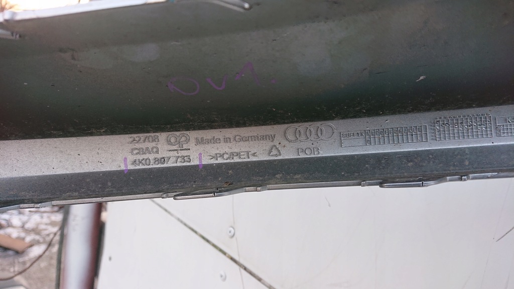 фото №11, Audi a6 c8 4k0 18- бампер передній спойлер