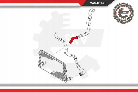 фото №2, Шланг труба повітря 24skv054 esen skv vw golf