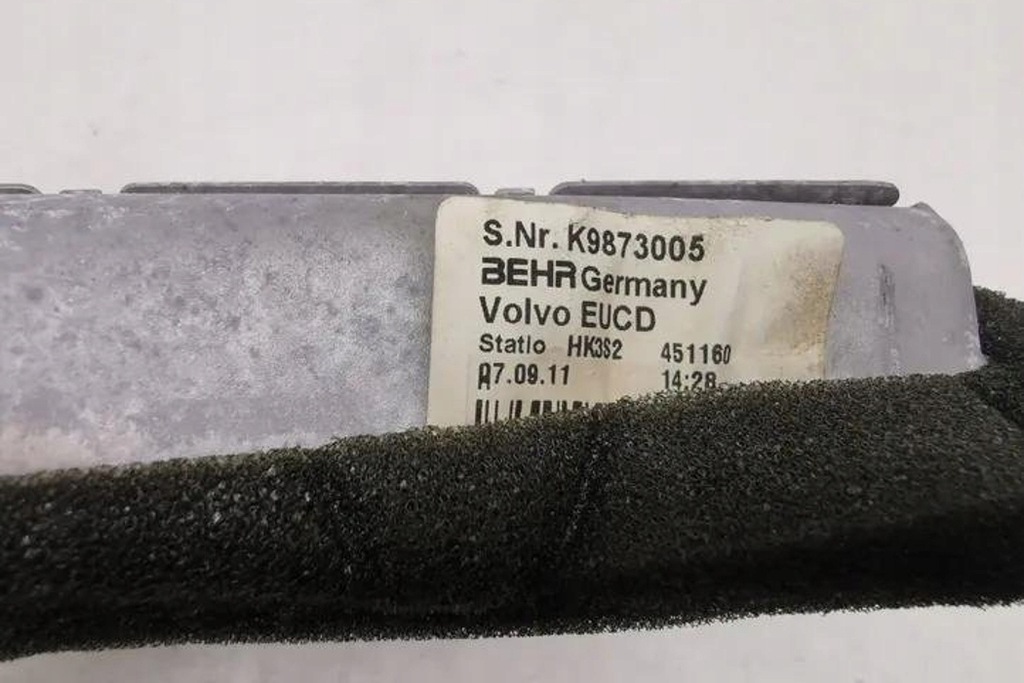 фото №7, Радиатор отопителя volvo xc60 ii 246 k9873005 2.4l дизель 140kw 2011