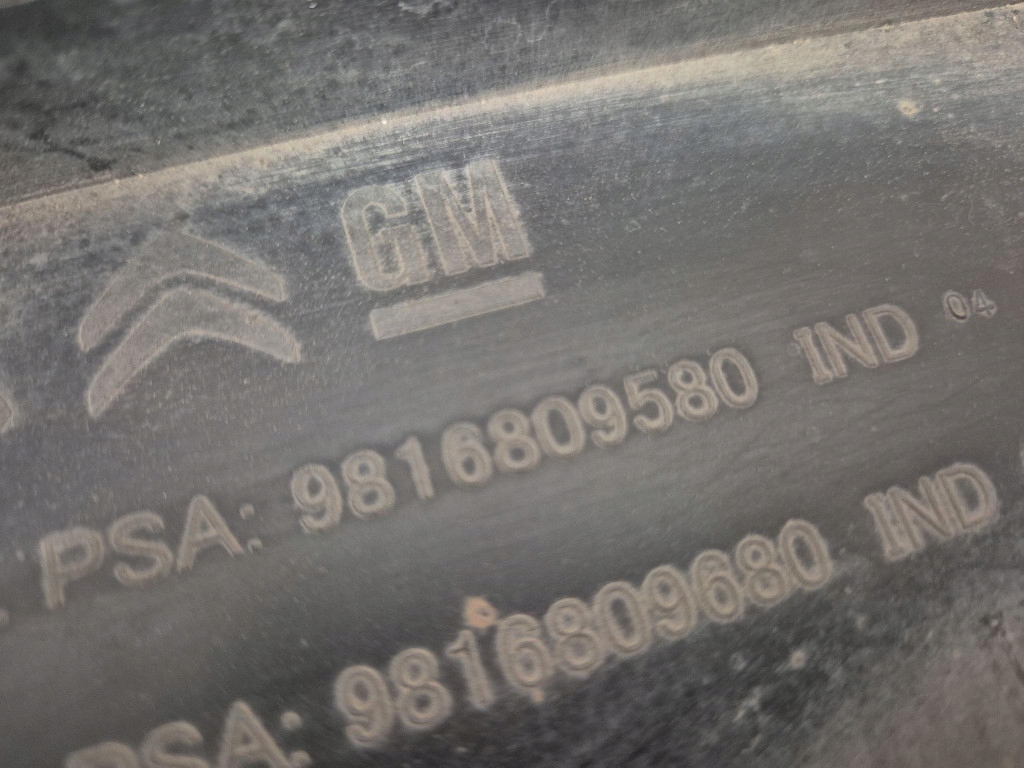 Peugeot rifter 18- защита pod бампер перед передняя 9816809580 Оригинал