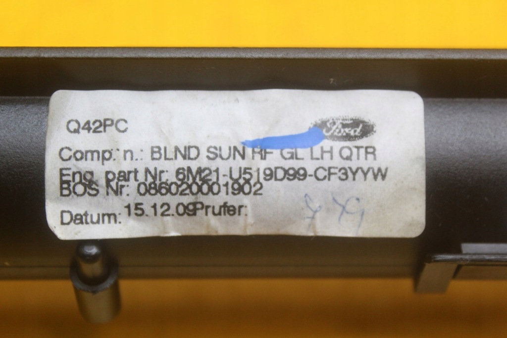 фото №4, Шторка скло 3 ряд лівий задня ford galaxy mk2 6m21-u519d99cf