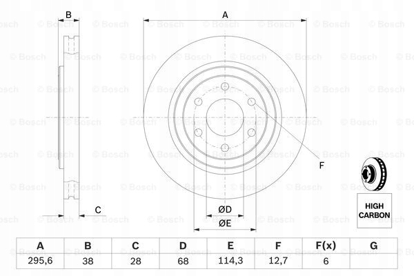 фото №3, Гальмівні диски гальмівні колодки перед bosch nissan pathfinder iii