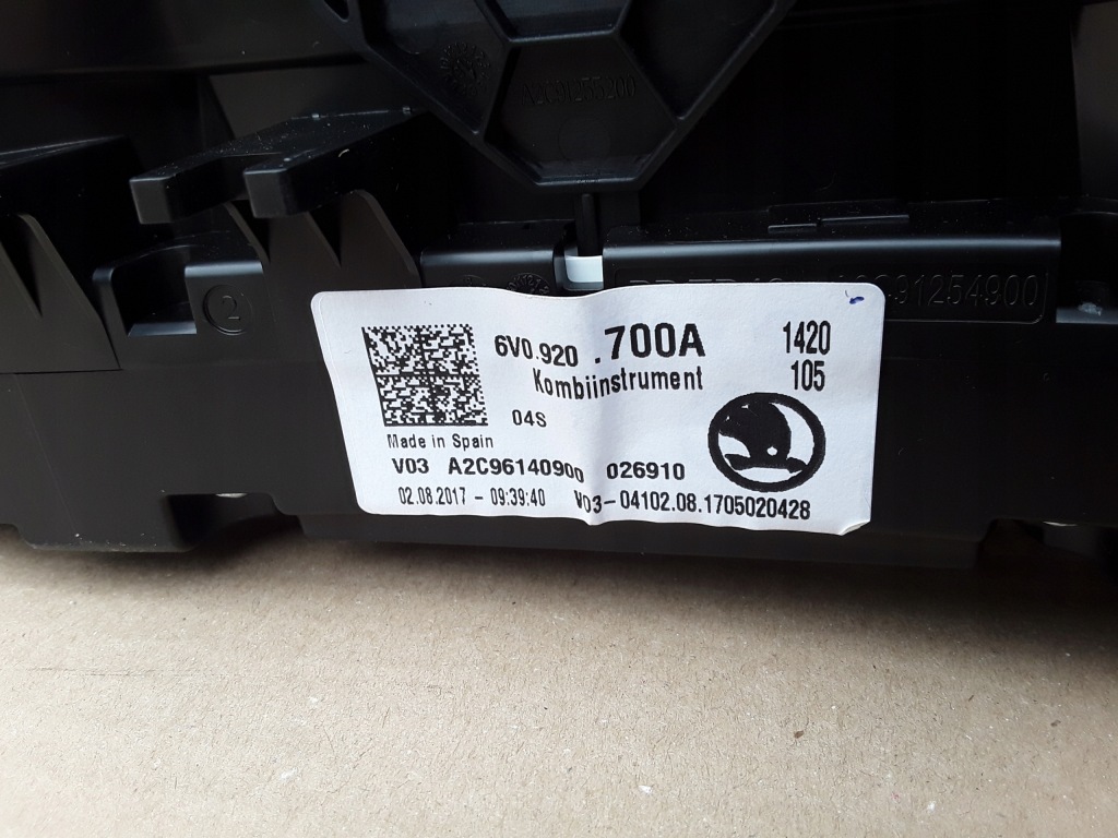 фото №8, Лічильник прилади skoda fabia iii 1.0 mpi 6v0920700a 2016