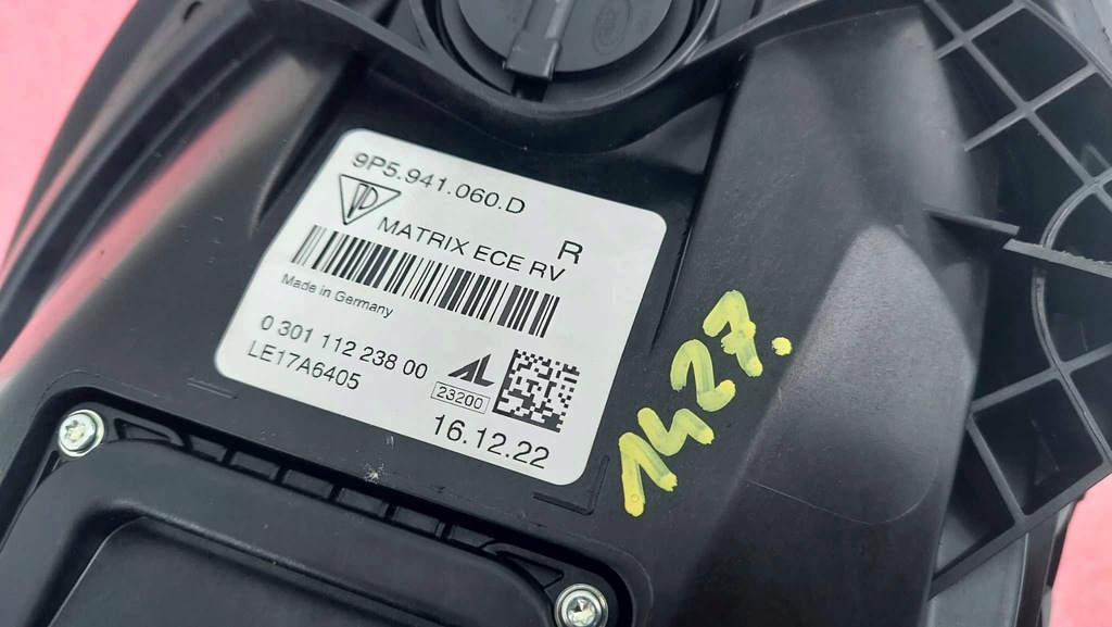 фото №12, Porsche carrera 911 992 лампа правая перед передняя matrix black 1427