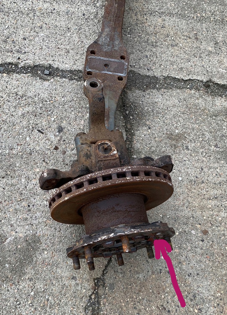 фото №4, Atego ii 2 oś балка перед ступица 19.5 1224 1229