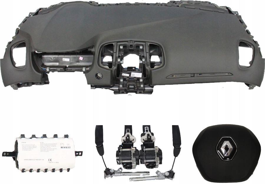 фото №1, Приборная панель консоль подушка безопасности ремни renault scenic