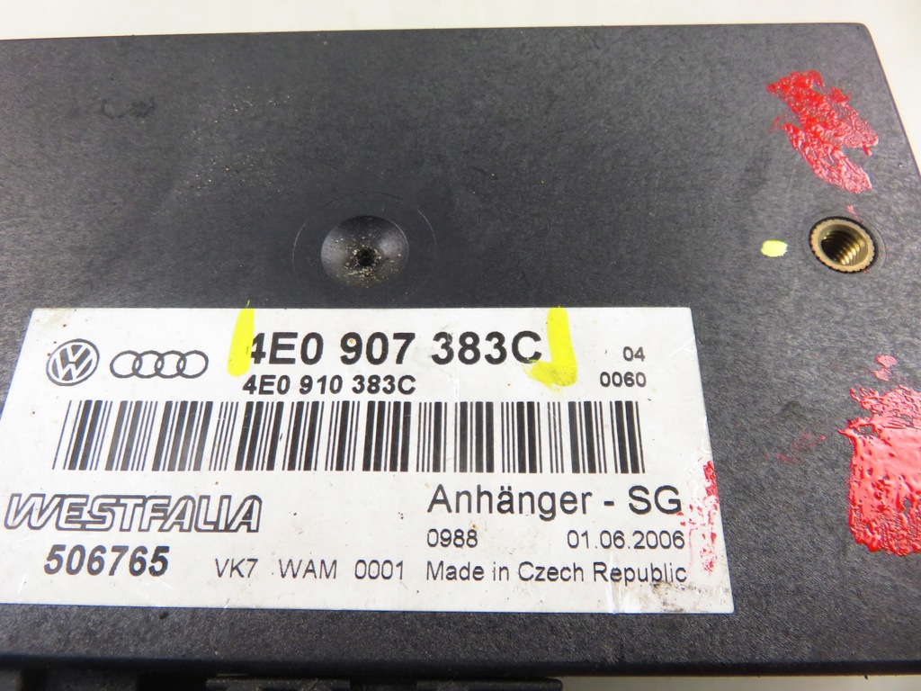 фото №5, Блок керування фаркоп audi q7 4l 4e0907383c