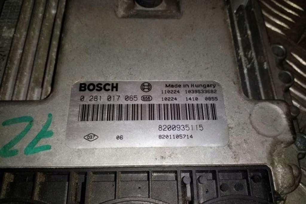 фото №1, Бортовий комп'ютер двигуна ecu renault trafic ii фургон fl 0281017065 2.0l дизель