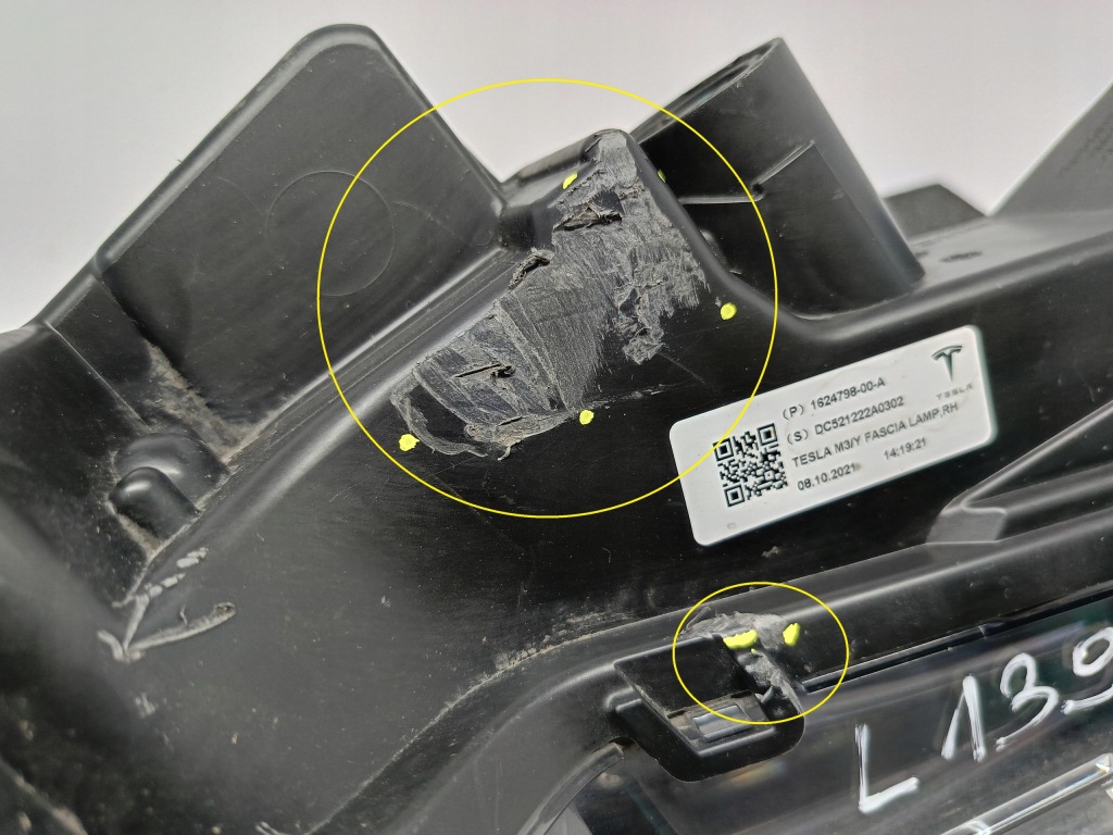 Tesla 3 рестайлинг  y 20- противотуманная фара drl правый лампа противотуманная led 1624798-00-a Цена