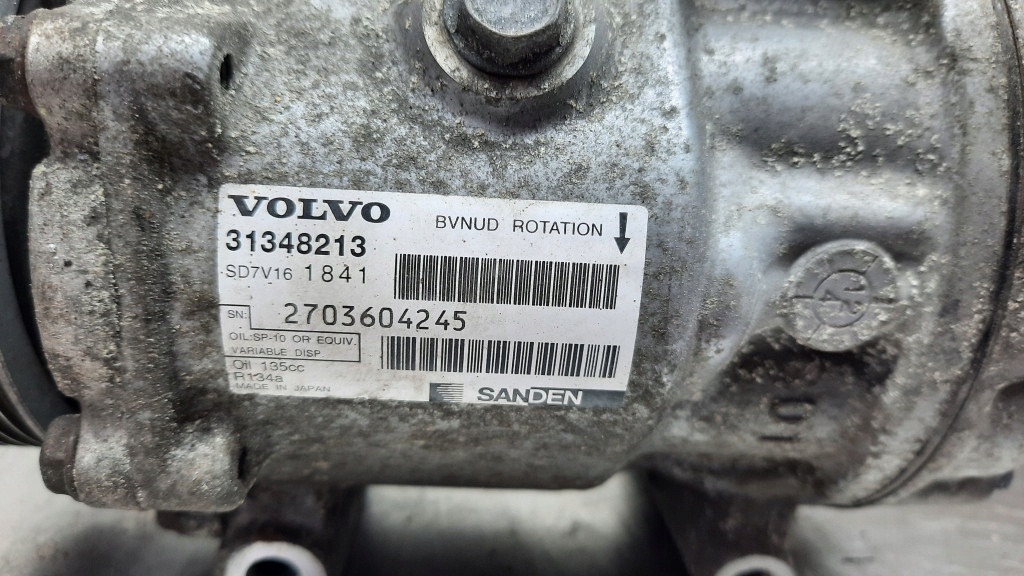 фото №5, Компрессор кондиционера 31348213 volvo s60 ii v60 1.6 d2