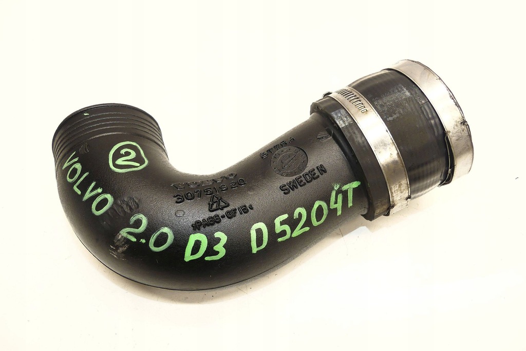 фото №1, Volvo v60 i s60 ii s80 ii 2.0 d3 163km d5204t труба воздуха