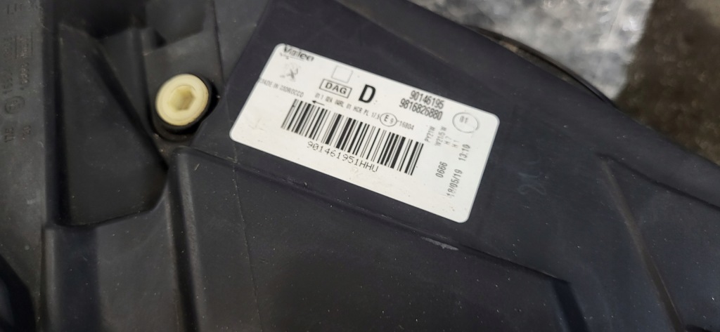 фото №6, Peugeot rifter обычная лампа правая перед фара