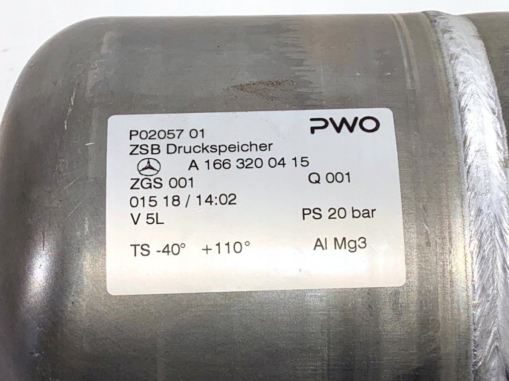 Бак повітря підвіска mercedes gle a1663200415 Доставка