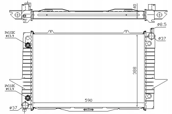 фото №1, Nissens радиатор wody volvo c70 i coupe 2.5