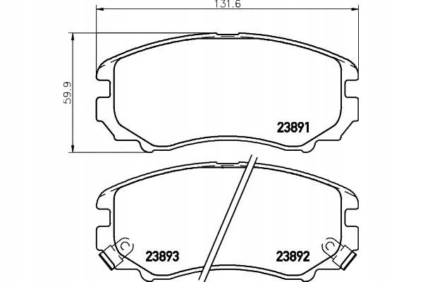 фото №10, Тормозные колодки ham. hyundai sonata kia magentis