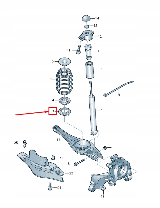 фото №7, Audi q3 f3 lower катушка зажигания spring insulator 5q0512297f