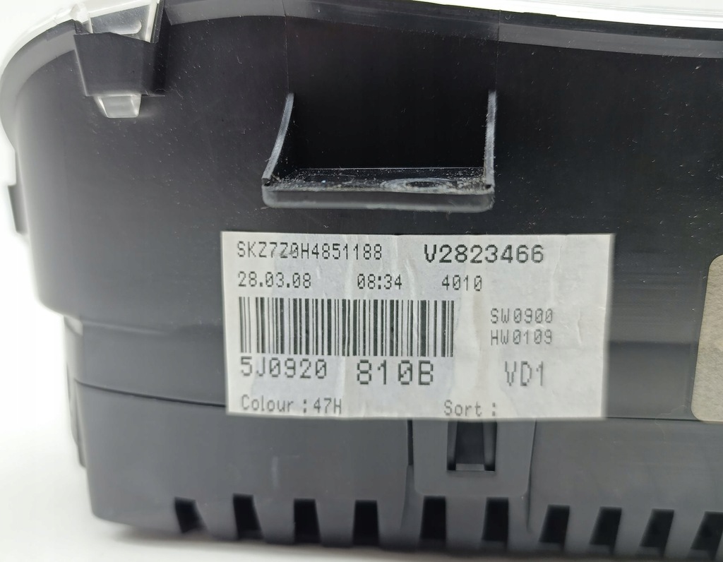 фото №6, Приборы счетчик skoda roomster 1.2 5j0920810b