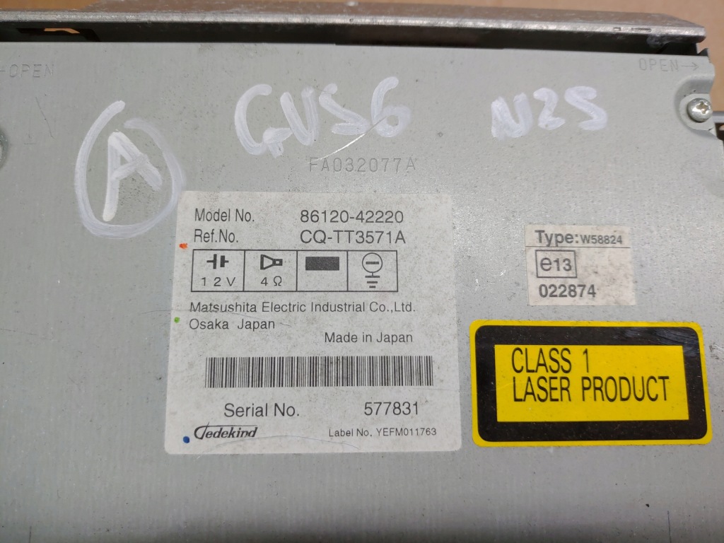 фото №9, Радиопроигрыватель радио заводской cd mp3 toyota rav4 iii lata 2005-2010