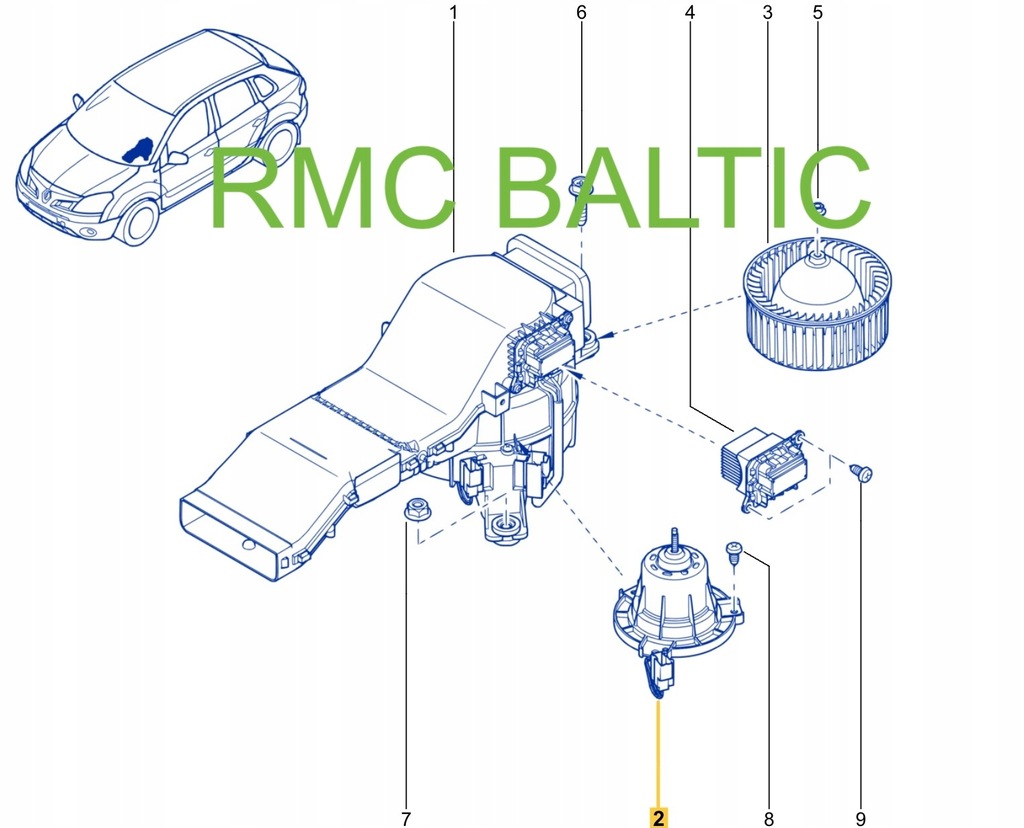 фото №14, Новый оригинальный номер моторчик вентилятор обдув renault koleos i 27381jy00a