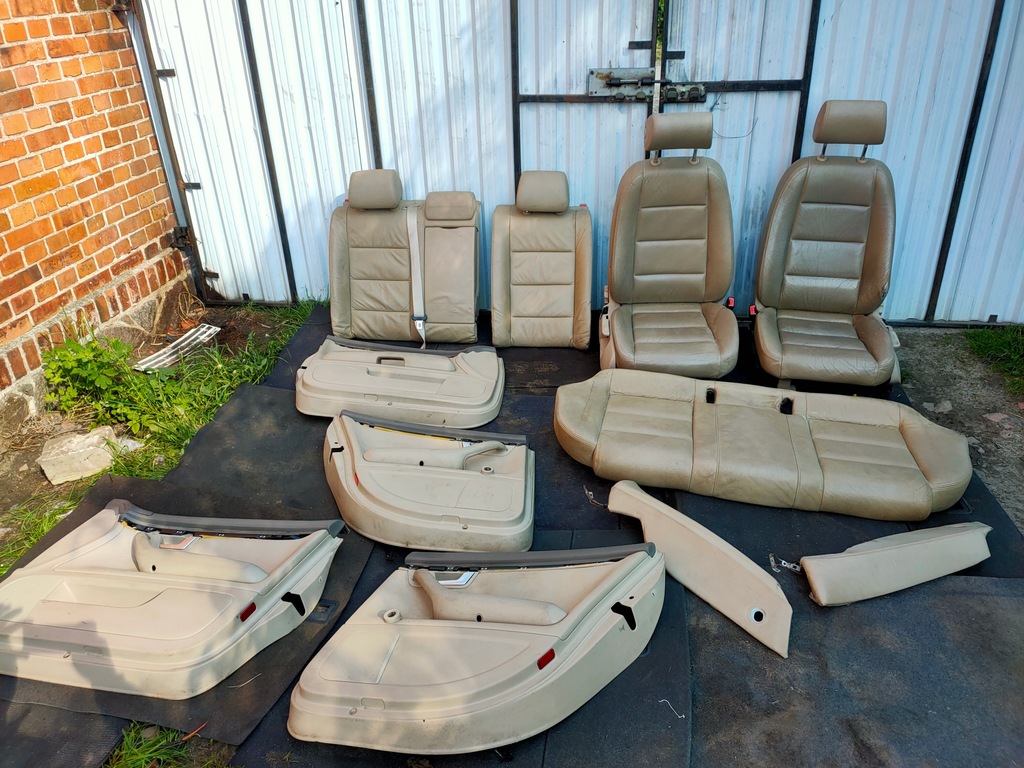 фото №15, Сидіння заднє сидіння audi a4 b6 шкіра beż + обшивки