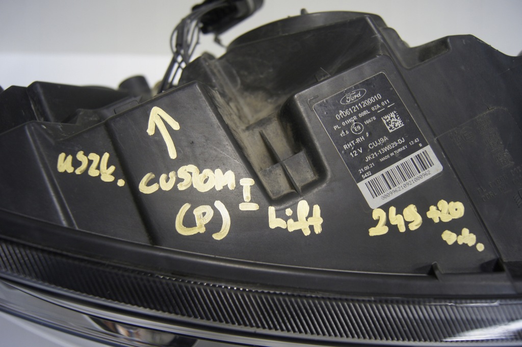 фото №15, Фара правый transit custom i lift лампа правая передняя