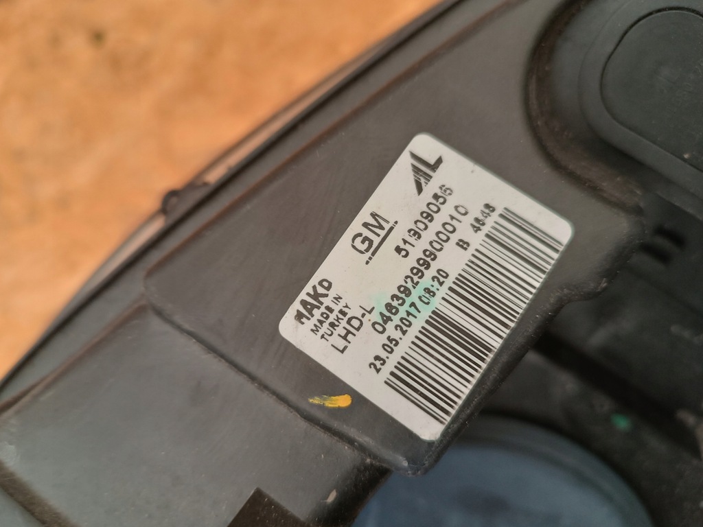 фото №10, 51909056 лампа левый перед opel combo d iv eu