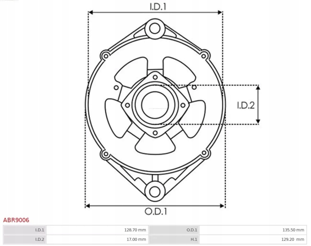 фото №4, Кронштейн, фланець привідний генератора as-pl abr9006