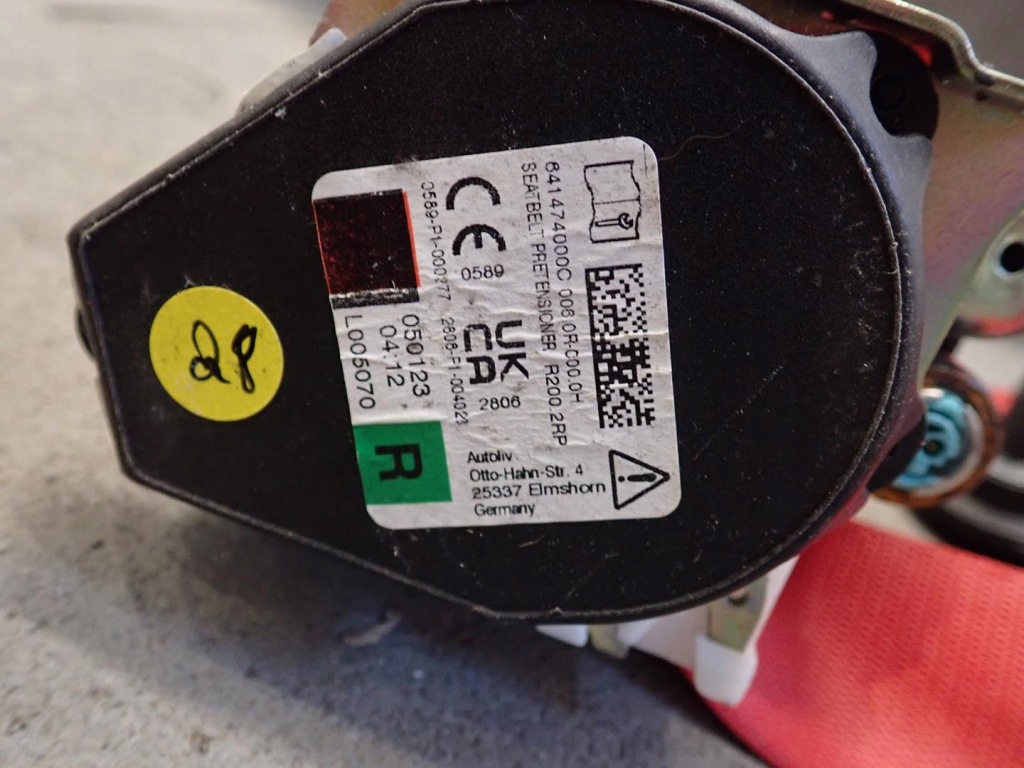 Ремені безпеки mercedes g-klasa w463 amg 2018- спрацьований Зі Шроту