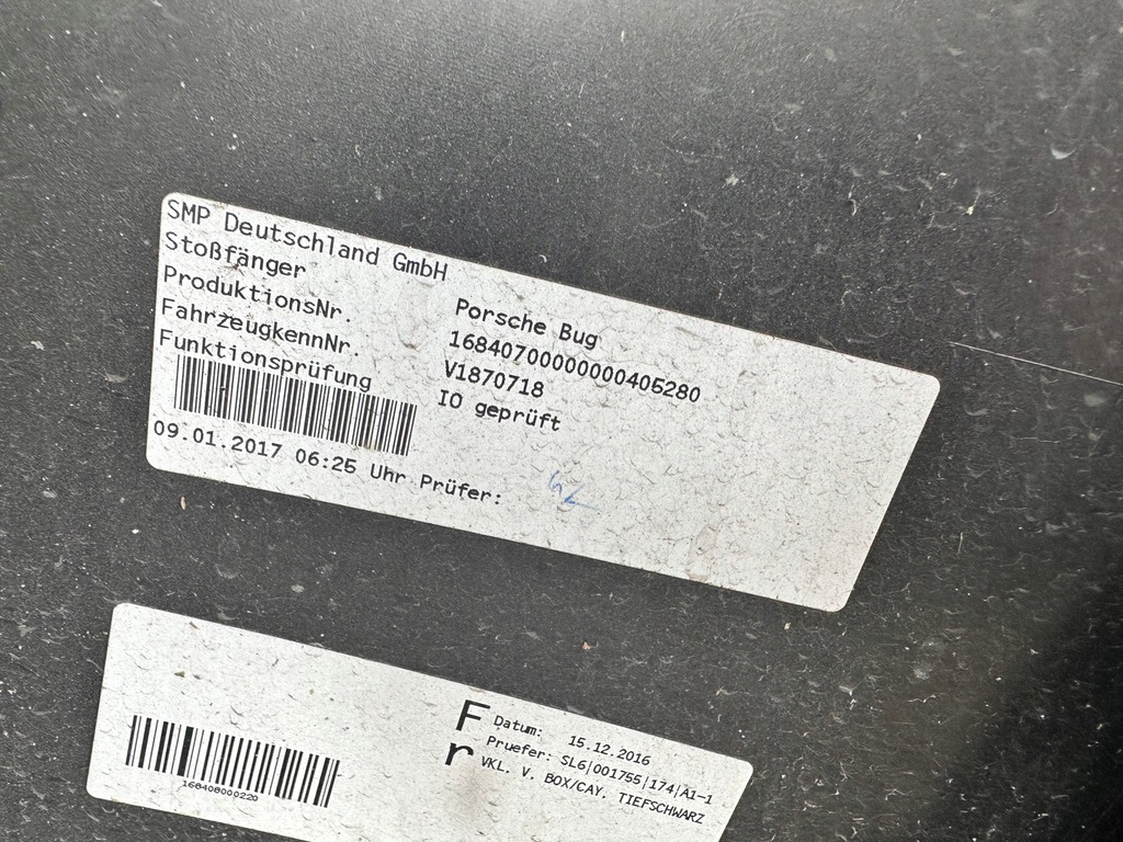 фото №10, Porsche boxter 982 cayman 718 бампер передній оригінальний