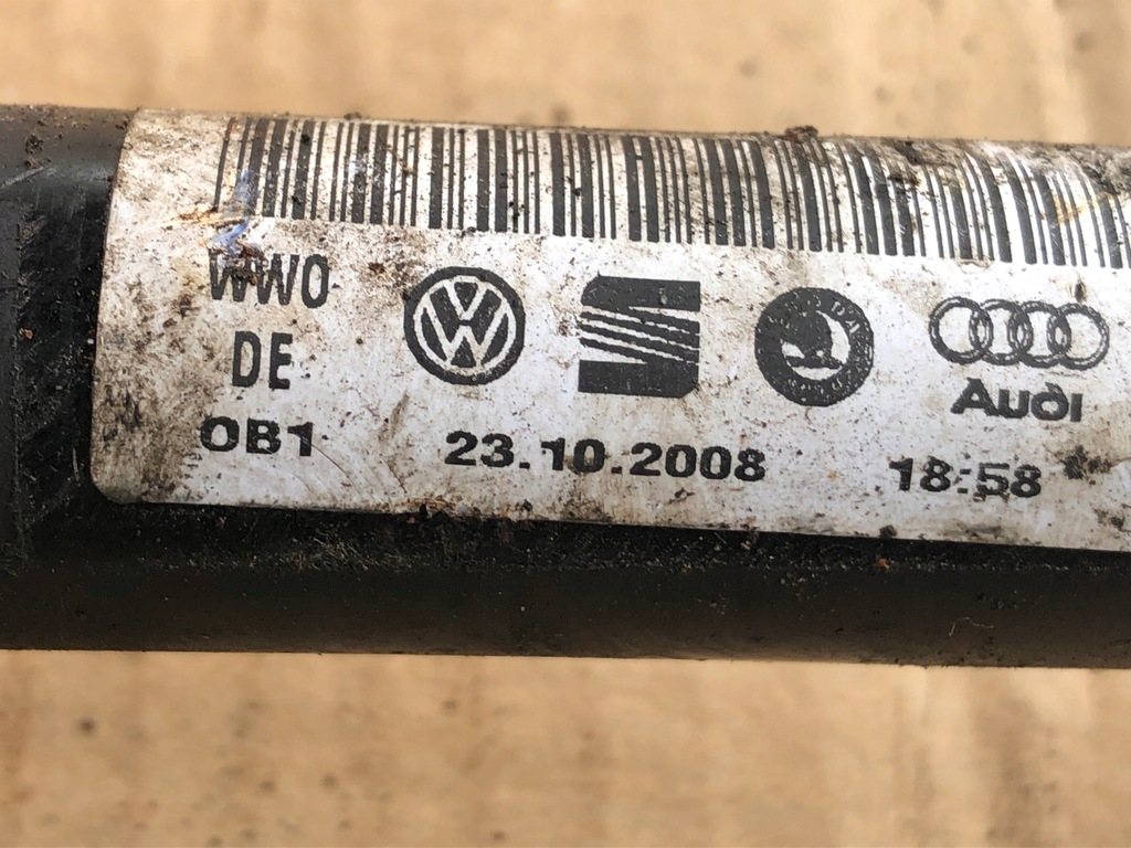 фото №6, Приводной вал левая vw skoda audi 1k0407271ja