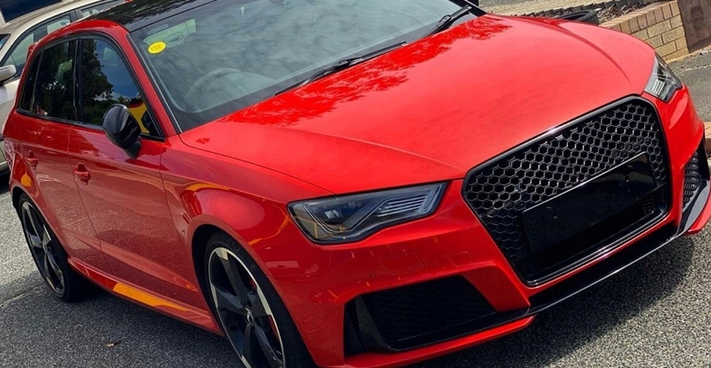 фото №8, Решётка радиатора решётка радиатора audi a3 8v 12-16 rs3 look чёрный блеск plaster соты