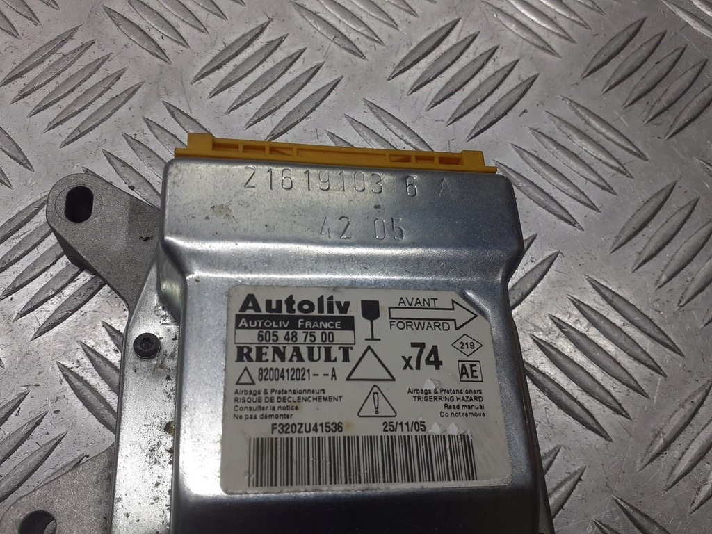 фото №3, Модуль подушка безопасности renault laguna ii 8200412021