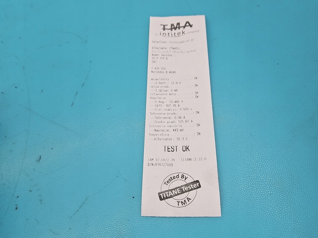 Генератор mercedes w246 0125711028 0009063322 1.8 cdi с Разборки