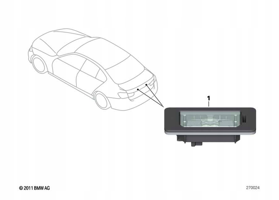 фото №11, Оригінал освітлення реєстрації bmw 63267193293