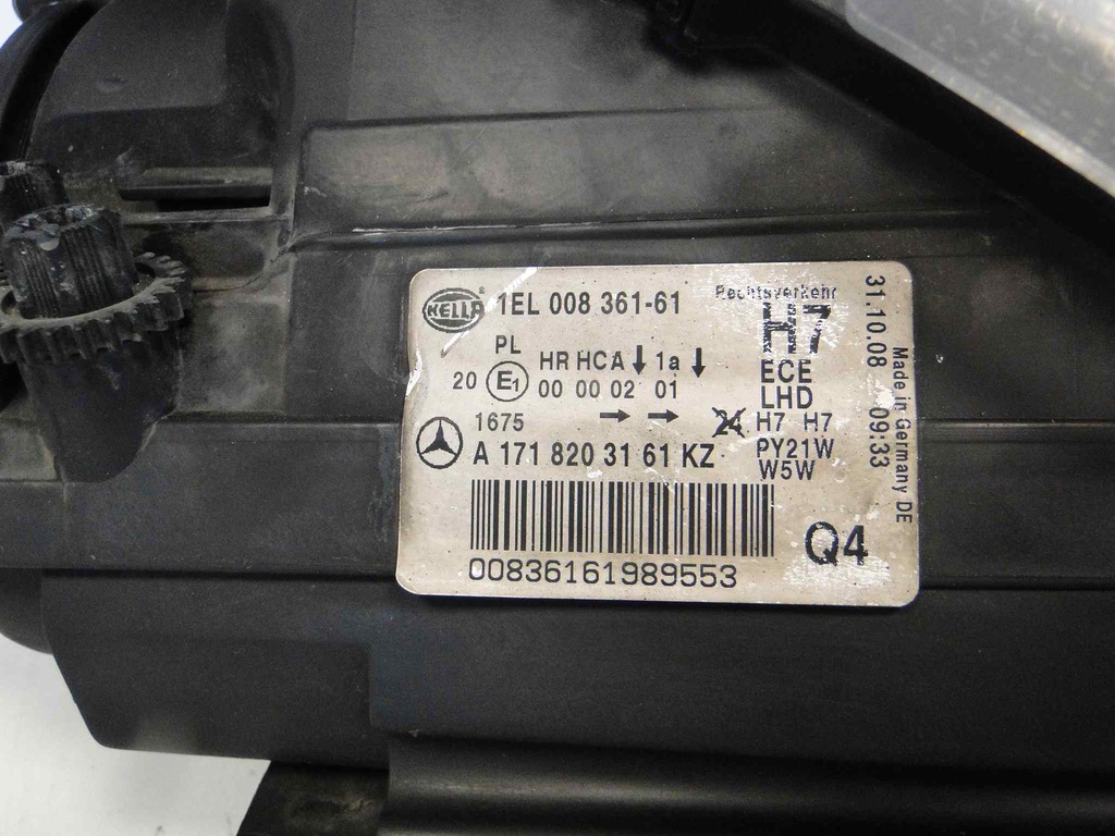 фото №9, Mercedes slk r171 171 лампа левая обычная h7