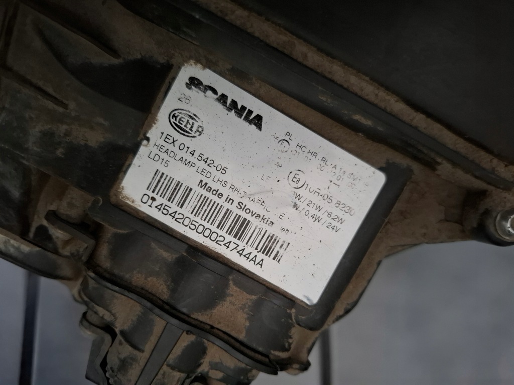 фото №12, Scania r s лампа led фара лівий ліва сторона 2674390 1ex014.542-05 оригінальний номер