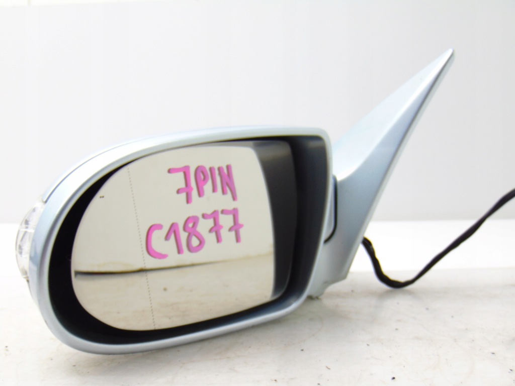 фото №1, Зеркало наружное левая левый перед mercedes slk r171 lift 7 pin лак 762