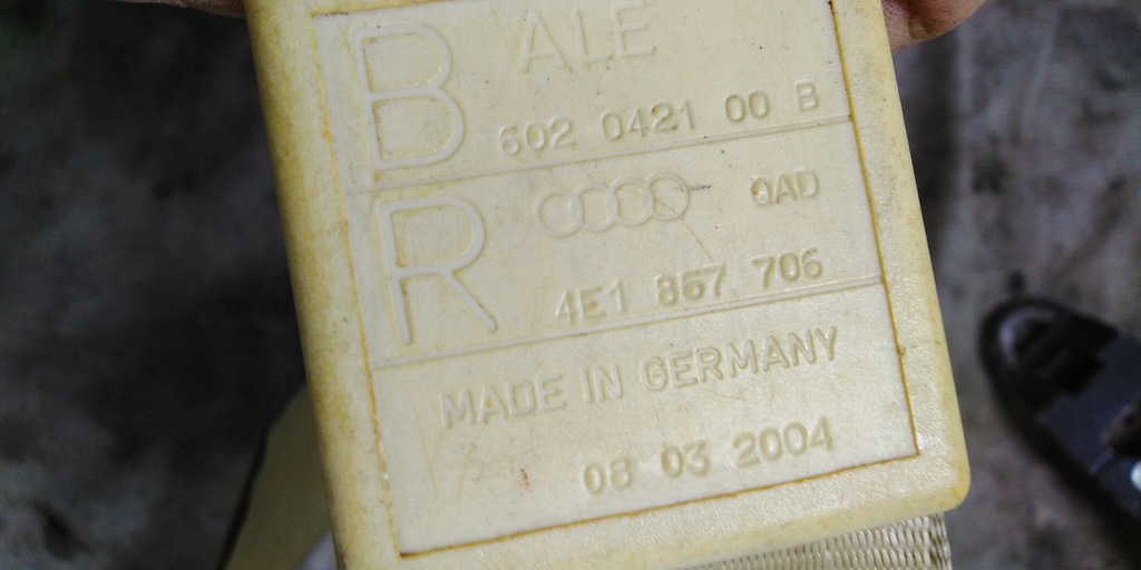 фото №7, Audi a8 d3 ремені безпеки перед лівий правий ko