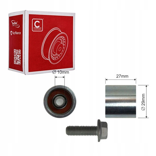 фото №1, Caffaro 65-00 ролик напрямна / напрямна, ремінь розподільного валу