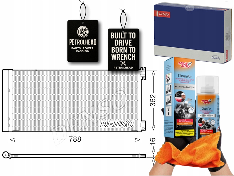 фото №1, Конденсатор кондиционера opel vivaro b renault trafic i #petrolhead pro+ kit9