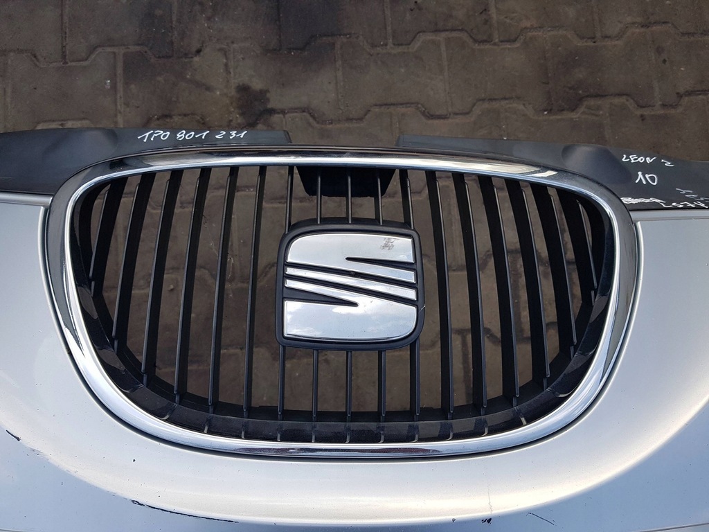 фото №12, Seat leon 2 ii 05-09r бампер перед передній решітка радіатора ls7y