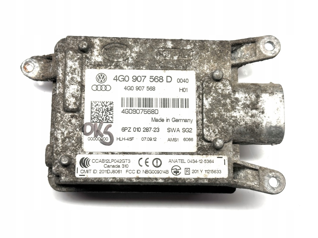 Audi a6 s6 c7 4g line assist радар ассистент переключения поперечина движения 4g0907568d Цена