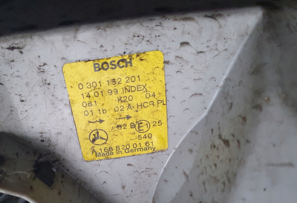 фото №3, Лампа лівий перед mercedes a160