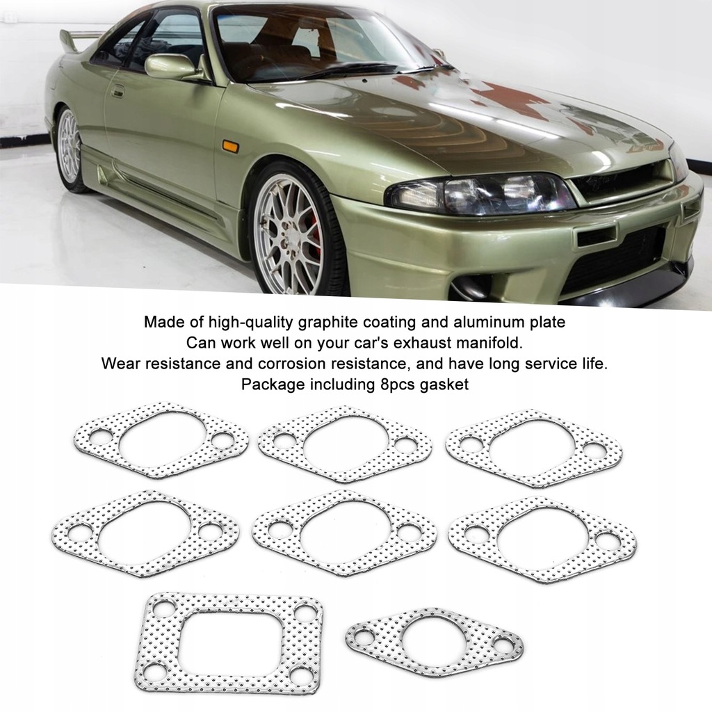фото №13, 8 szt. набор прокладка коллектор выпускной pasuje do nissan skyline r32