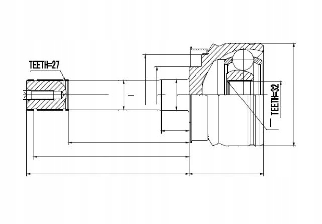фото №2, Шарнір зовнішній nissan terrano r20 2.4 96-