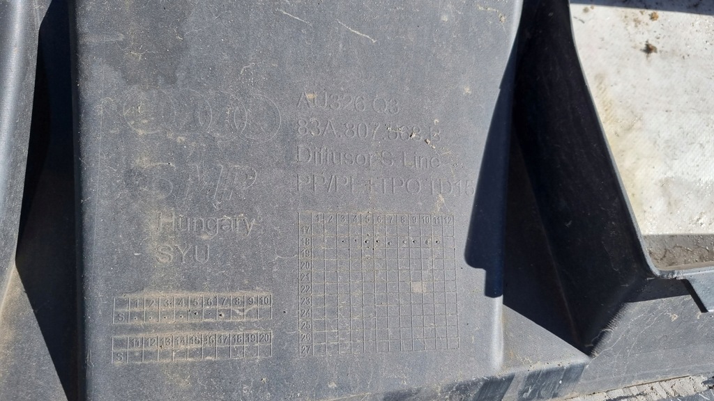 фото №10, Бампер audi q3 ii 83a 18- задня dół pdc s-line