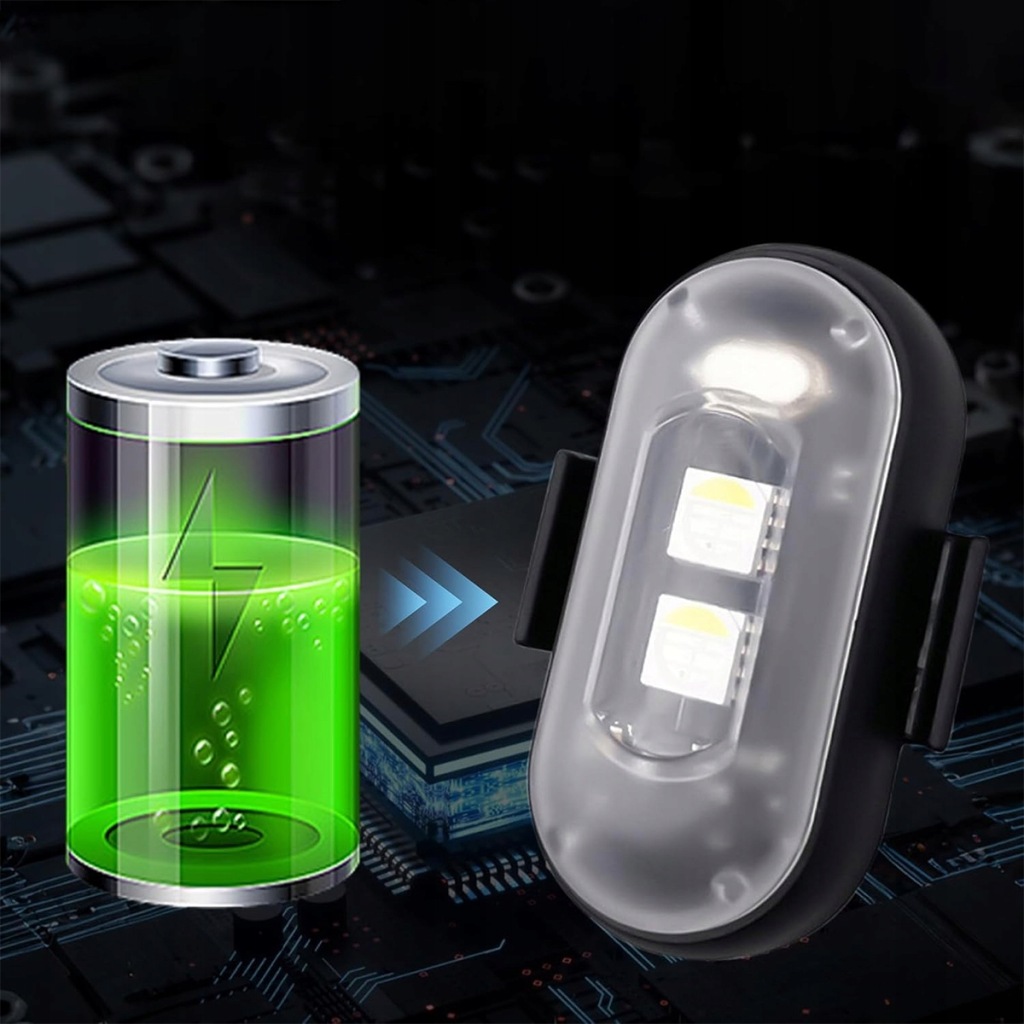 4x бездротові stroboskopowe led rgb світло 8 кольорів до автомобіля мотоцикла Доставка