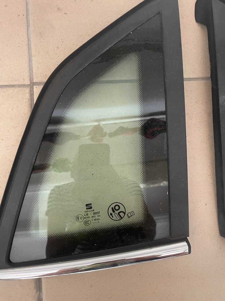 фото №4, Скло лівий задня кузовна seat ibiza v 6f хром