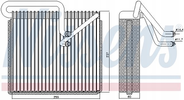 фото №10, Nissens 92190 випарник, електропроводка кондиціонера